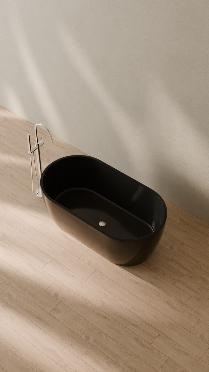 Badeloft details portrait 2026 | BW-02-S | Black | Bathtub_Glossy_Black__Camera_Angle_2.png