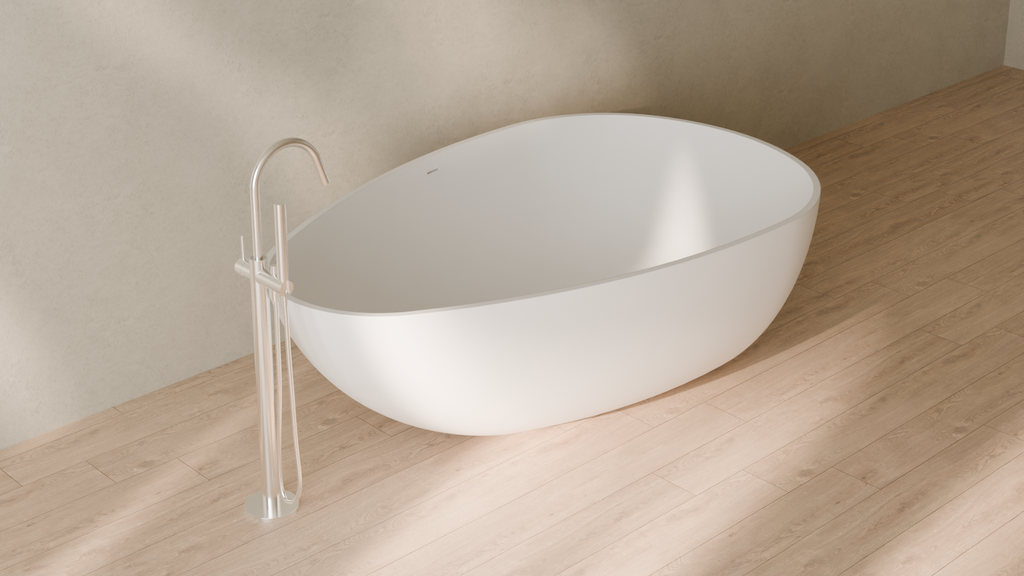 Badeloft render 2026 | BW-01-XXL | White | Matte | angle 4 | 16x9