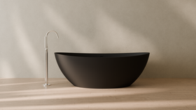 Badeloft render 2026 | BW-03-XL | Black | Matte | angle 1 | 16x9