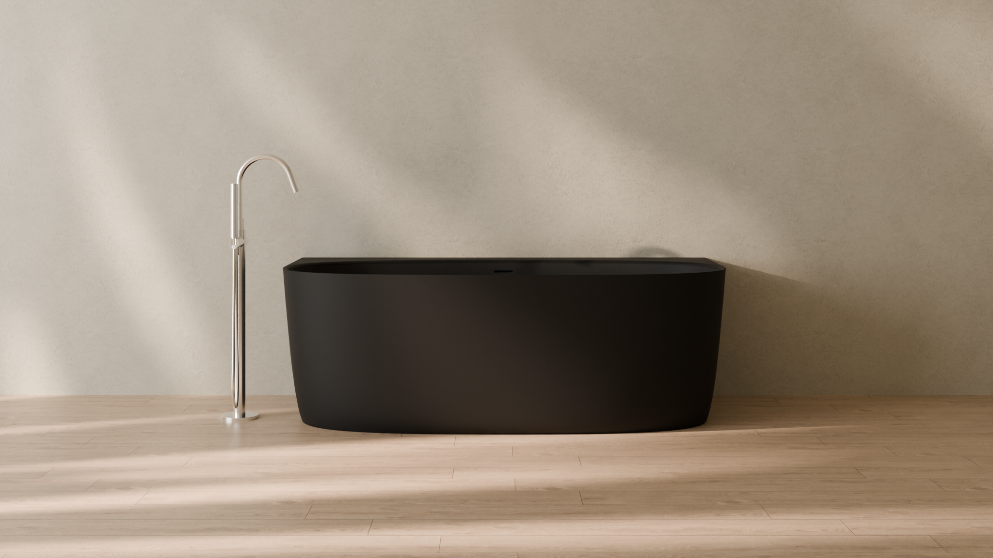 Badeloft render 2026 | BW-11 | Black | Matte | angle 1 | 16x9