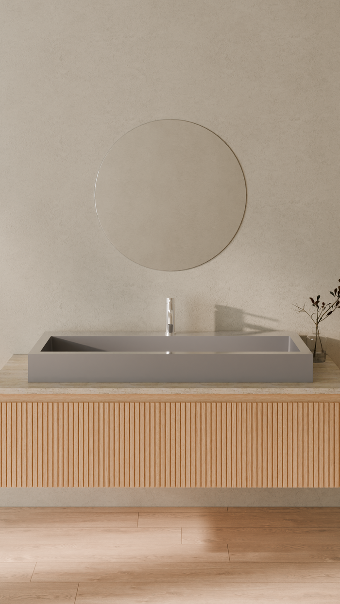 Badeloft details portrait 2026 | WB-05-XXL | Grey | Sink_Glossy_Grey__Camera_Angle_1.png