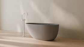 Badeloft render 2026 | BW-01-S | Grey | Matte | angle 3 | 16x9