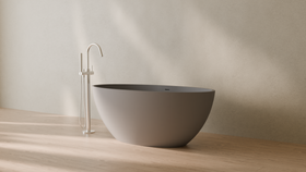 Badeloft render 2026 | BW-04-L | Grey | Matte | angle 3 | 16x9