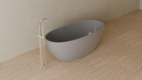 Badeloft render 2026 | BW-10-M | Grey | Glossy | angle 4 | 16x9