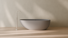 Badeloft render 2026 | BW-01-L | Grey | Matte | angle 1 | 16x9