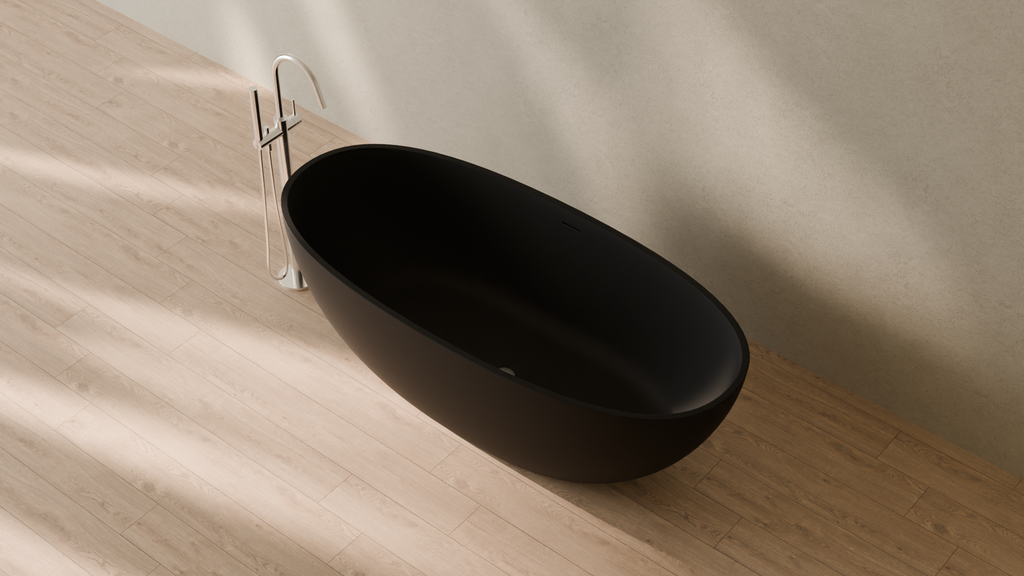 Badeloft render 2026 | BW-10-XL | Black | Matte | angle 2 | 16x9