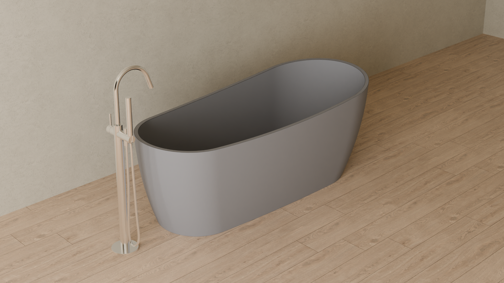 Badeloft render 2026 | BW-09 | Grey | Matte | angle 4 | 16x9