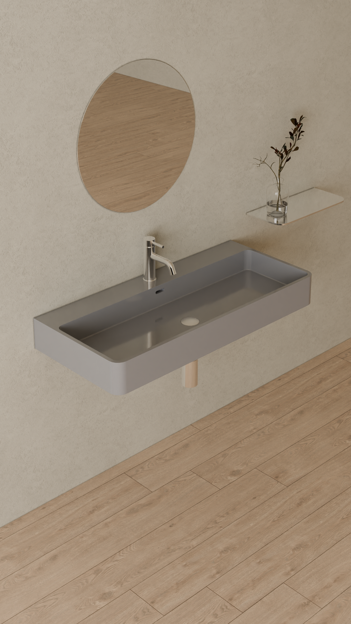 Badeloft details portrait 2026 | WT-01-XL | Grey | Sink_Glossy_Grey__Camera_Angle_4.png