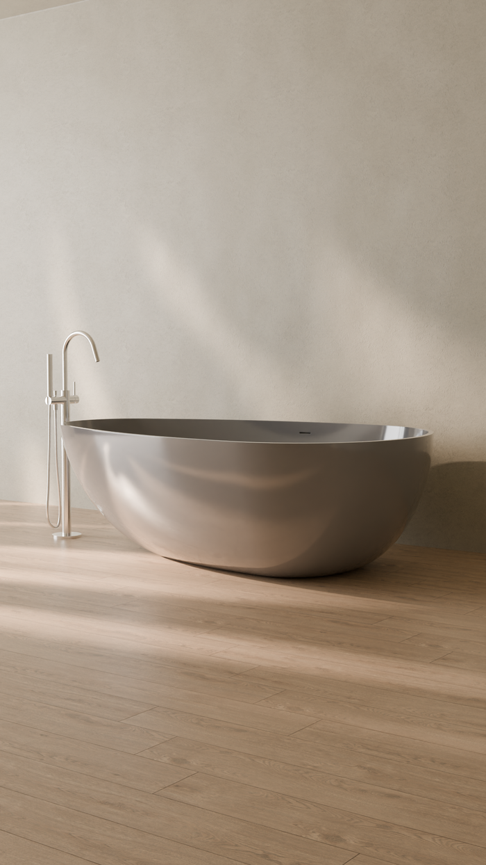 Badeloft details portrait 2026 | BW-01-XXL | Grey | Bathtub_Glossy_Grey__Camera_Angle_3.png
