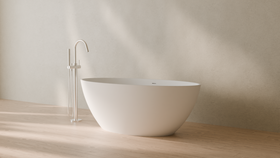 Badeloft render 2026 | BW-05-L | White | Matte | angle 3 | 16x9