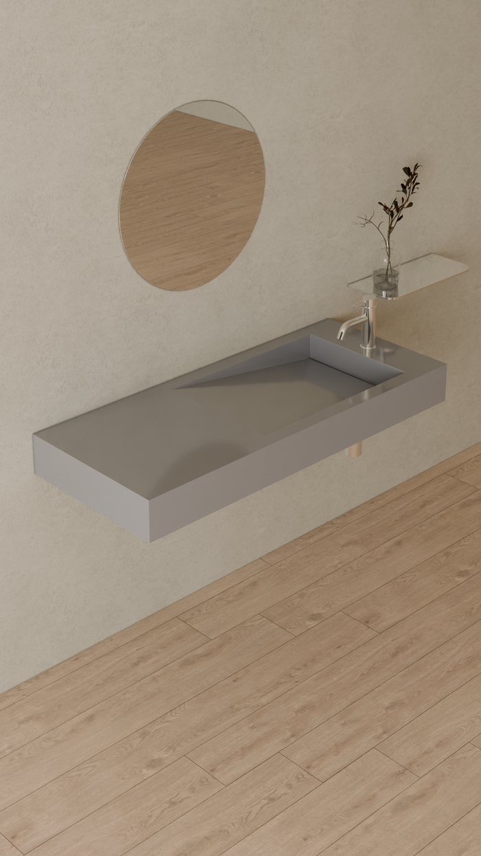 Badeloft details portrait 2026 | WT-05-B | Grey | Sink_Glossy_Grey__Camera_Angle_4.png