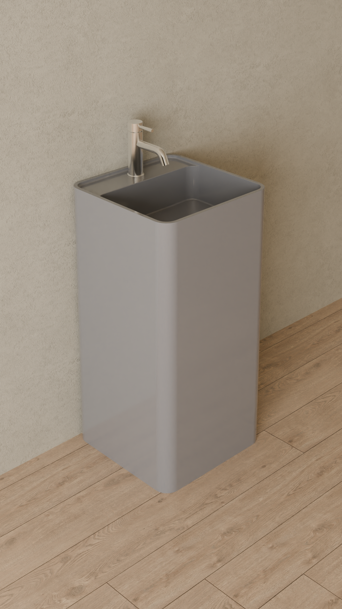 SUPERSEDED 2026-08-29 | Badeloft details portrait 2026 | SB-02-A | Grey | Sink_Glossy_Grey__Camera_Angle_4.png