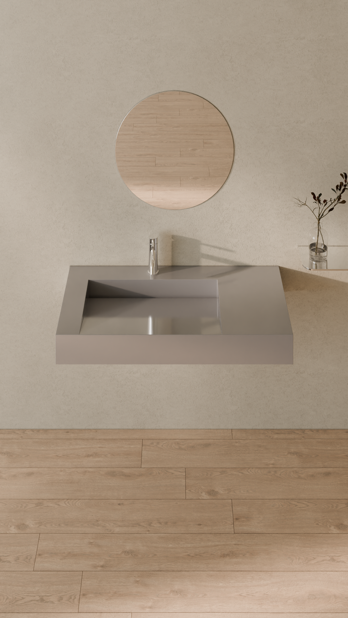 Badeloft details portrait 2026 | WT-04-A | Grey | Sink_Glossy_Grey__Camera_Angle_3.png