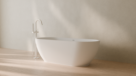 Badeloft render 2026 | BW-02-L | White | Matte | angle 3 | 16x9