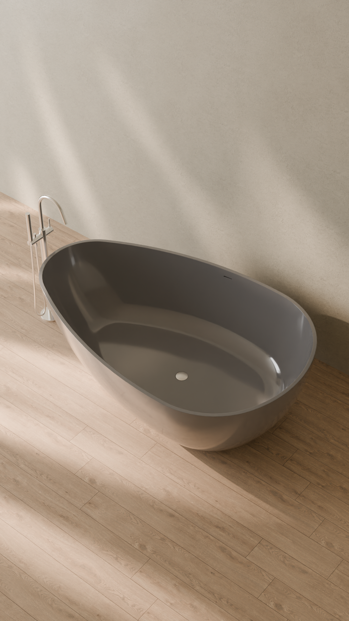 Badeloft details portrait 2026 | BW-01-XXL | Grey | Bathtub_Glossy_Grey__Camera_Angle_2.png