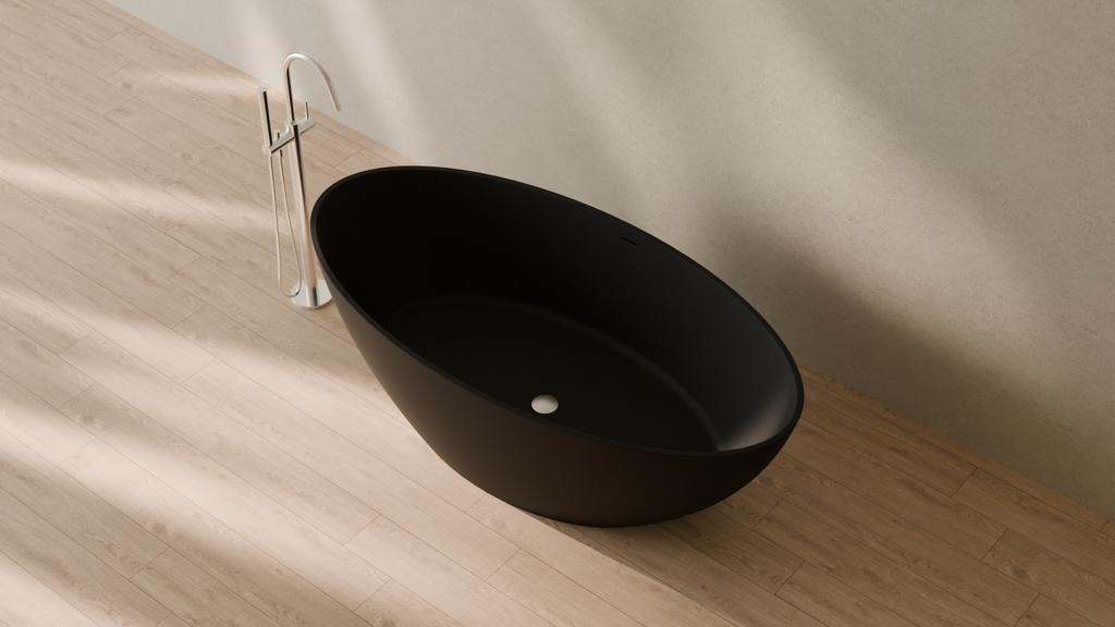 Badeloft render 2026 | BW-05-XL | Black | Matte | angle 2 | 16x9