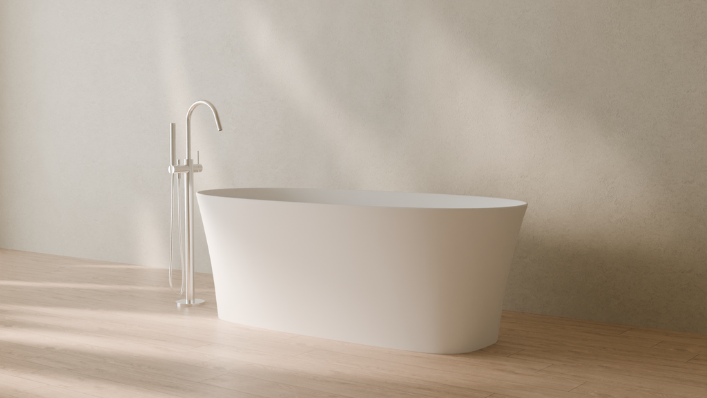 Badeloft render 2026 | BW-12 | White | Matte | angle 3 | 16x9