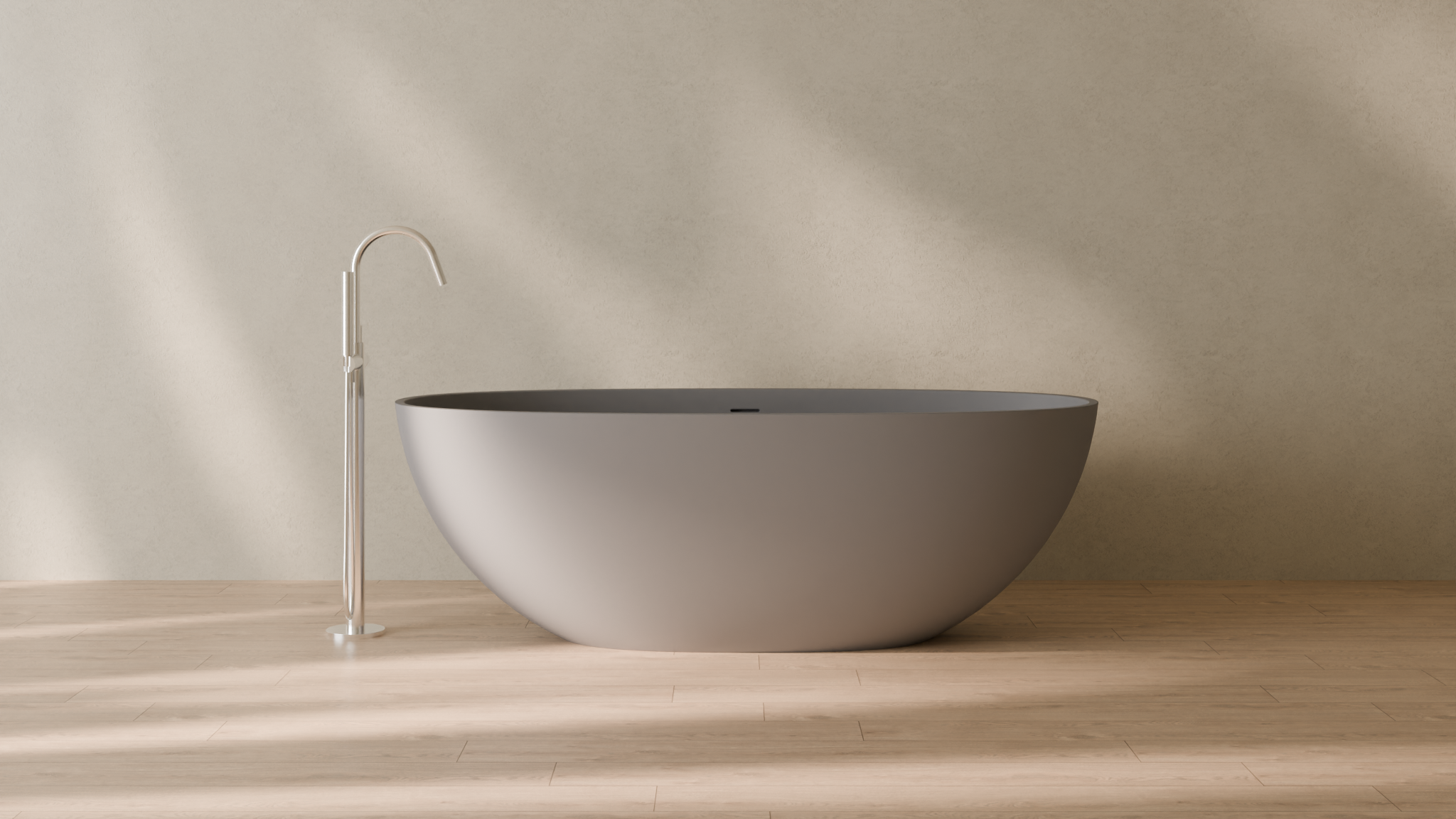 Badeloft render 2026 | BW-10-XL | Grey | Matte | angle 1 | 16x9