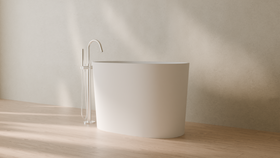 Badeloft render 2026 | BW-08-S | White | Matte | angle 3 | 16x9