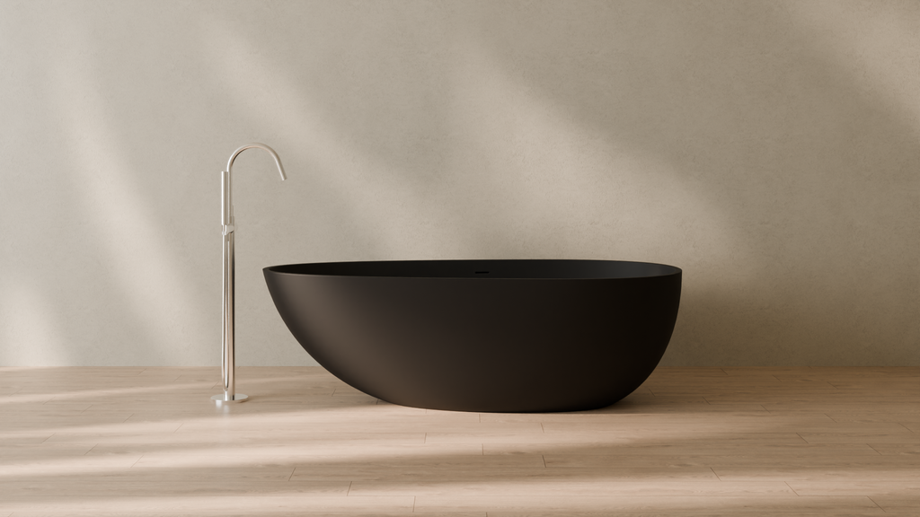 Badeloft render 2026 | BW-01-L | Black | Matte | angle 1 | 16x9