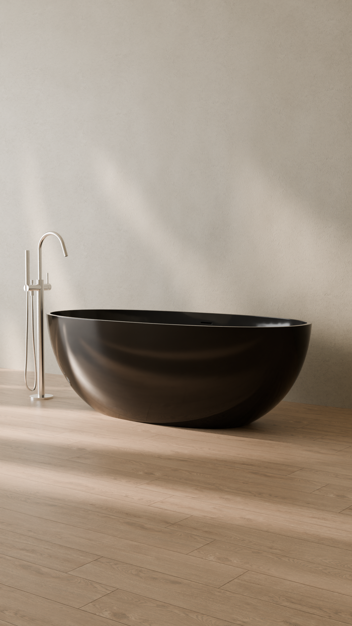 Badeloft details portrait 2026 | BW-10-L | Black | Bathtub_Glossy_Black__Camera_Angle_3.png