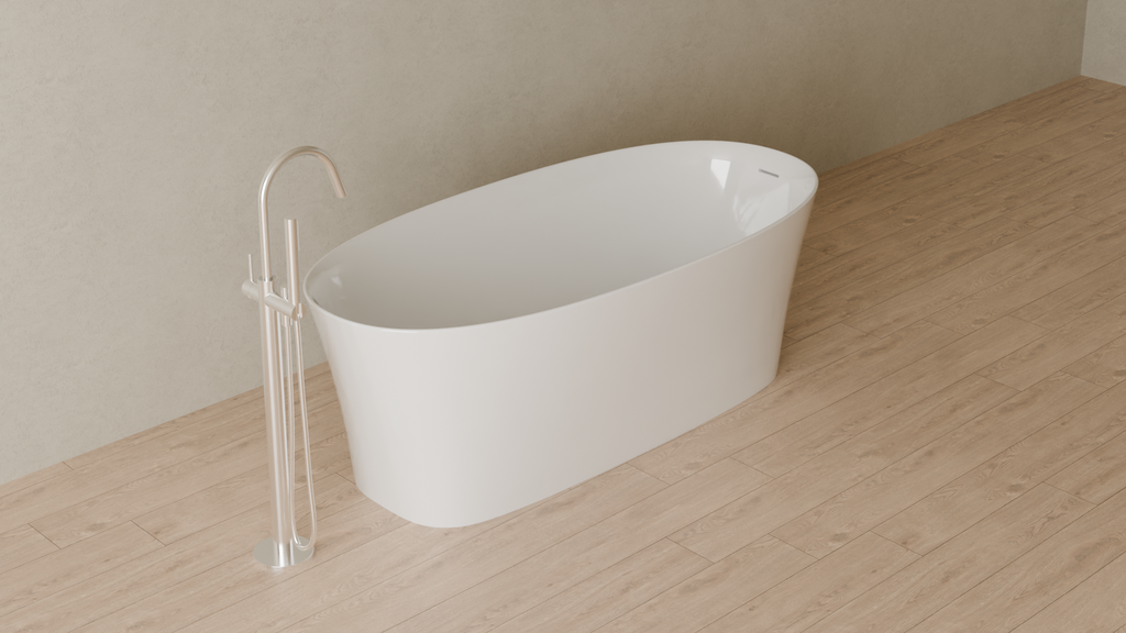 Badeloft render 2026 | BW-12 | White | Glossy | angle 4 | ver 2 | 16x9