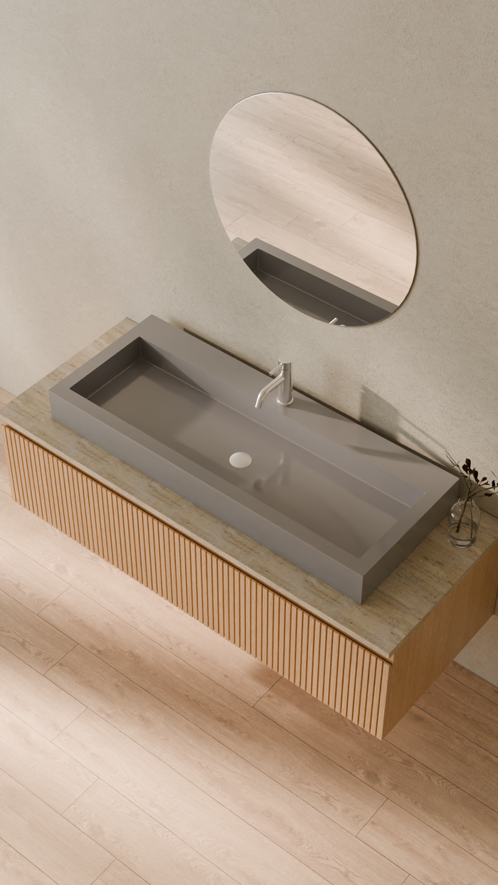 Badeloft details portrait 2026 | WB-05-XXL | Grey | Sink_Glossy_Grey__Camera_Angle_2.png