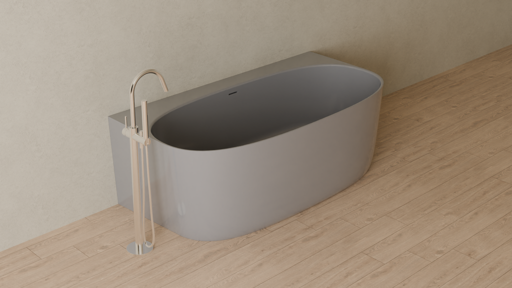 Badeloft render 2026 | BW-11 | Grey | Glossy | angle 4 | 16x9