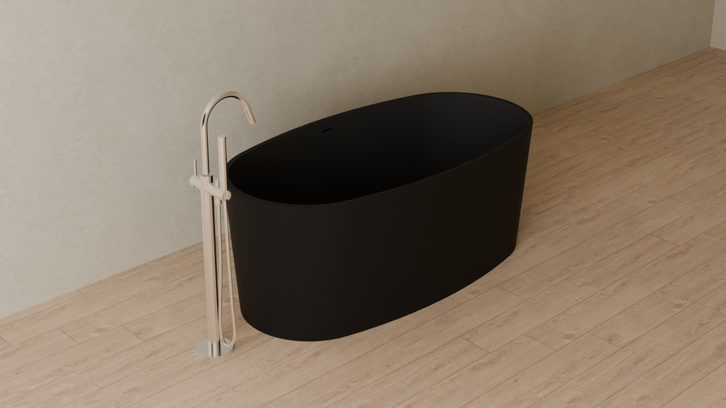 Badeloft render 2026 | BW-08 | Black | Matte | angle 4 | 16x9