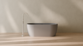 Badeloft render 2026 | BW-02-S | Grey | Matte | angle 1 | 16x9