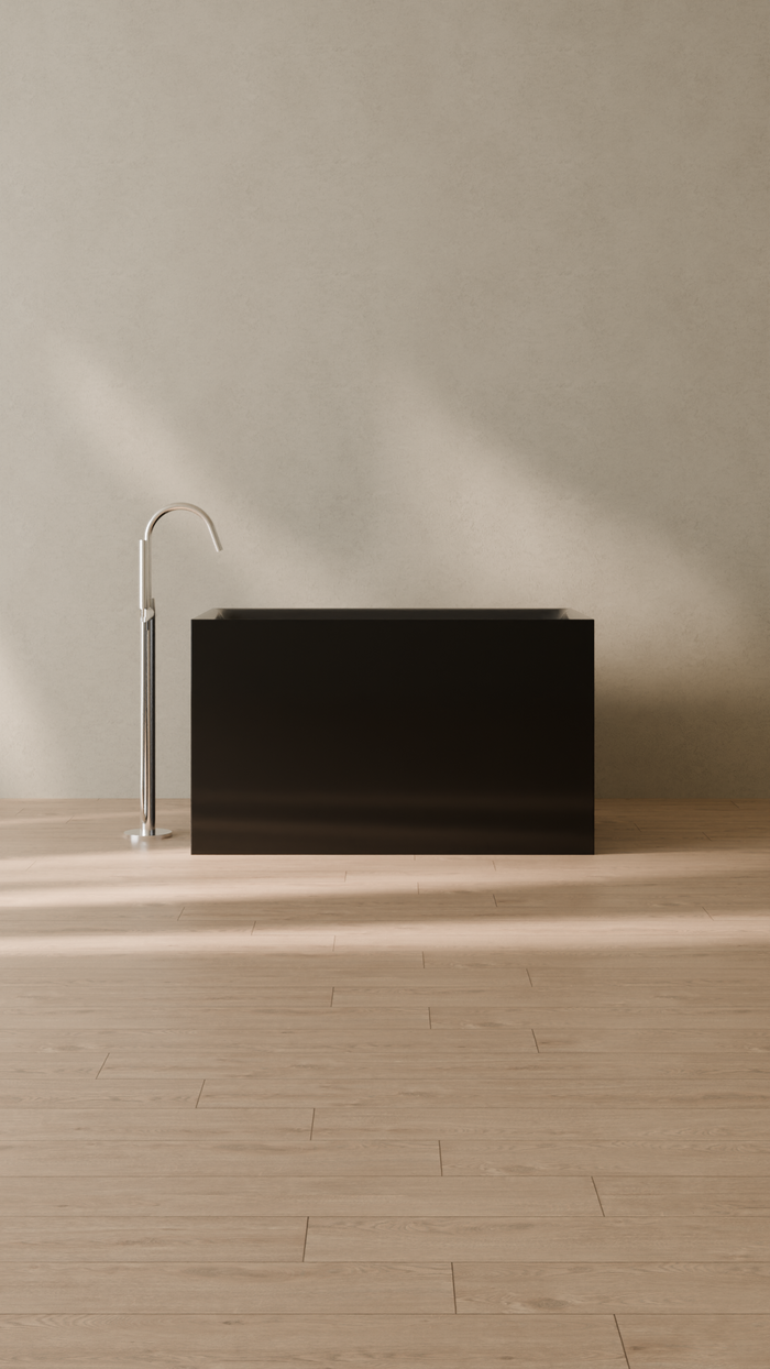 Badeloft details portrait 2026 | BW-06-S | Black | Bathtub_Glossy_Black__Camera_Angle_1.png