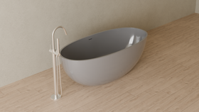 Badeloft render 2026 | BW-10-L | Grey | Glossy | angle 4 | ver 2 | 16x9