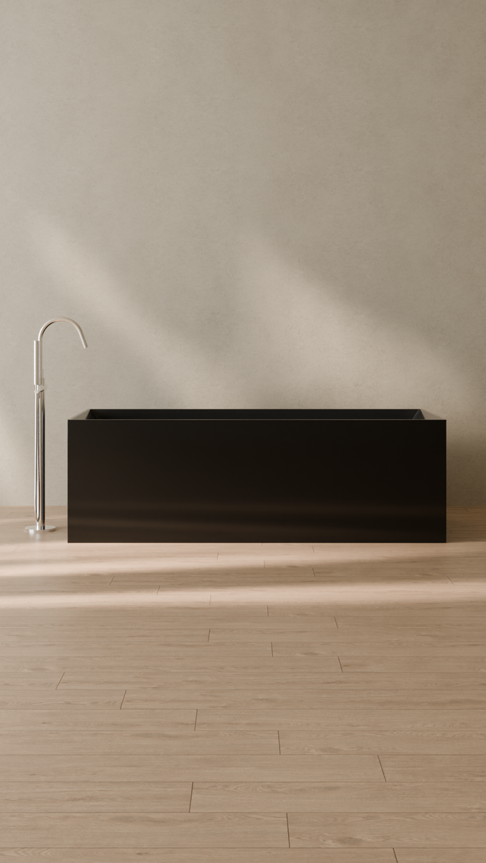 Badeloft details portrait 2026 | BW-07 | Black | Bathtub_Glossy_Black__Camera_Angle_1.png