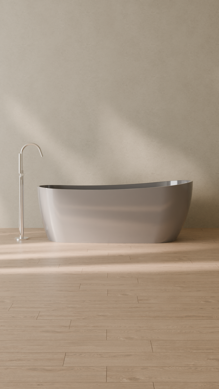 Badeloft details portrait 2026 | BW-09 | Grey | Bathtub_Glossy_Grey__Camera_Angle_1.png