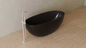 Badeloft render 2026 | BW-10-XL | Black | Glossy | angle 4 | ver 2 | 16x9