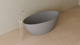 Badeloft render 2026 | BW-05-XL | Grey | Matte | angle 4 | 16x9