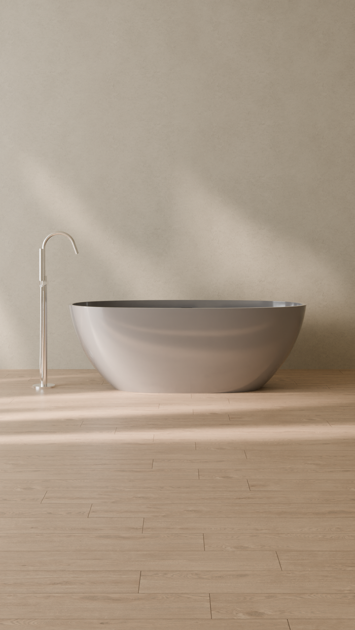 Badeloft details portrait 2026 | BW-10-M | Grey | Bathtub_Glossy_Grey__Camera_Angle_1.png