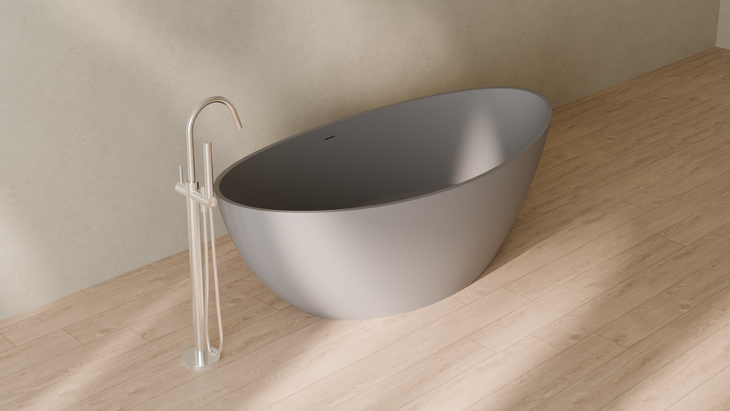 Badeloft render 2026 | BW-03-XL | Grey | Matte | angle 4 | 16x9