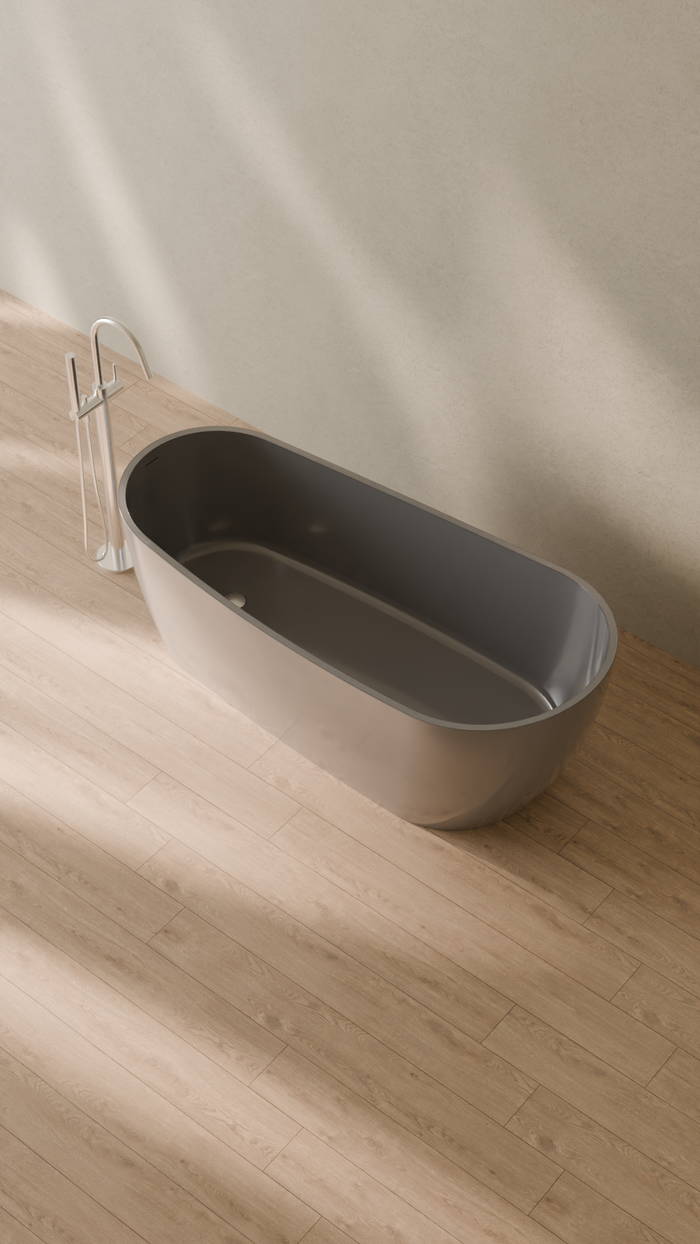 Badeloft details portrait 2026 | BW-09 | Grey | Bathtub_Glossy_Grey__Camera_Angle_2.png