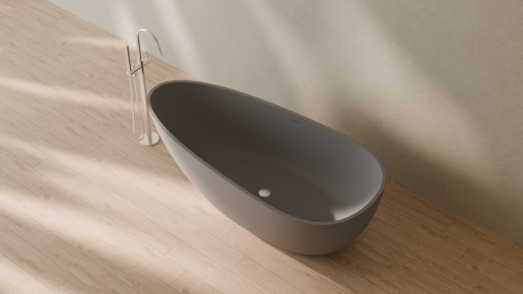 Badeloft render 2026 | BW-01-XL | Grey | Matte | angle 2 | 16x9