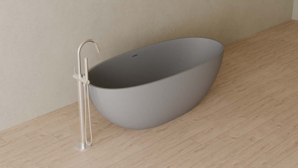 Badeloft render 2026 | BW-10-XL | Grey | Matte | angle 4 | ver 2 | 16x9