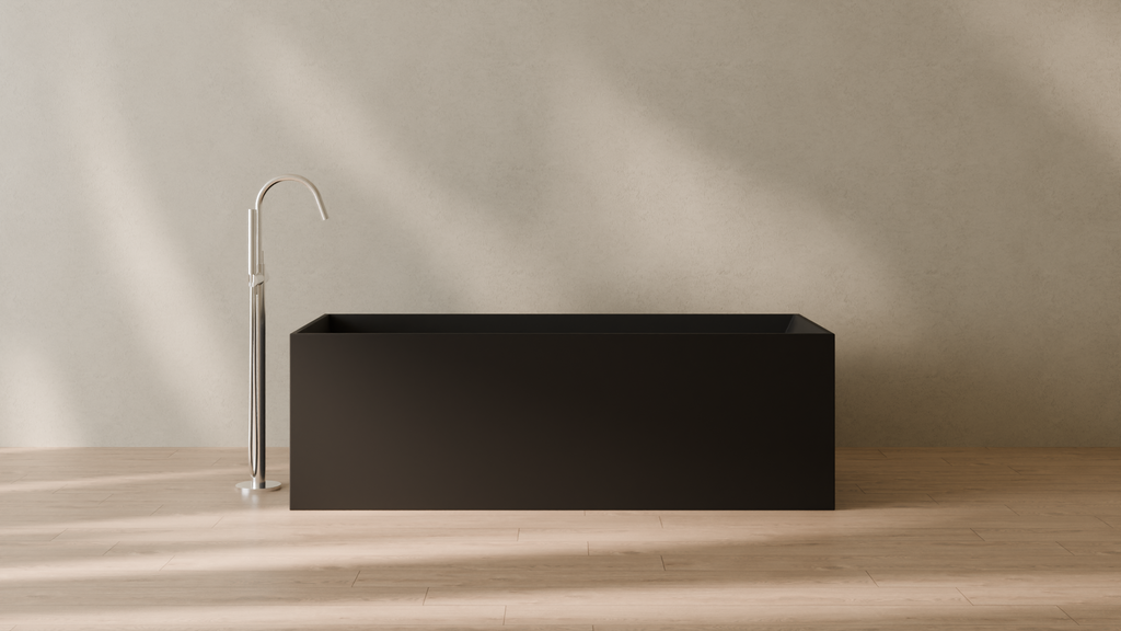 Badeloft render 2026 | BW-06-XL | Black | Matte | angle 1 | 16x9