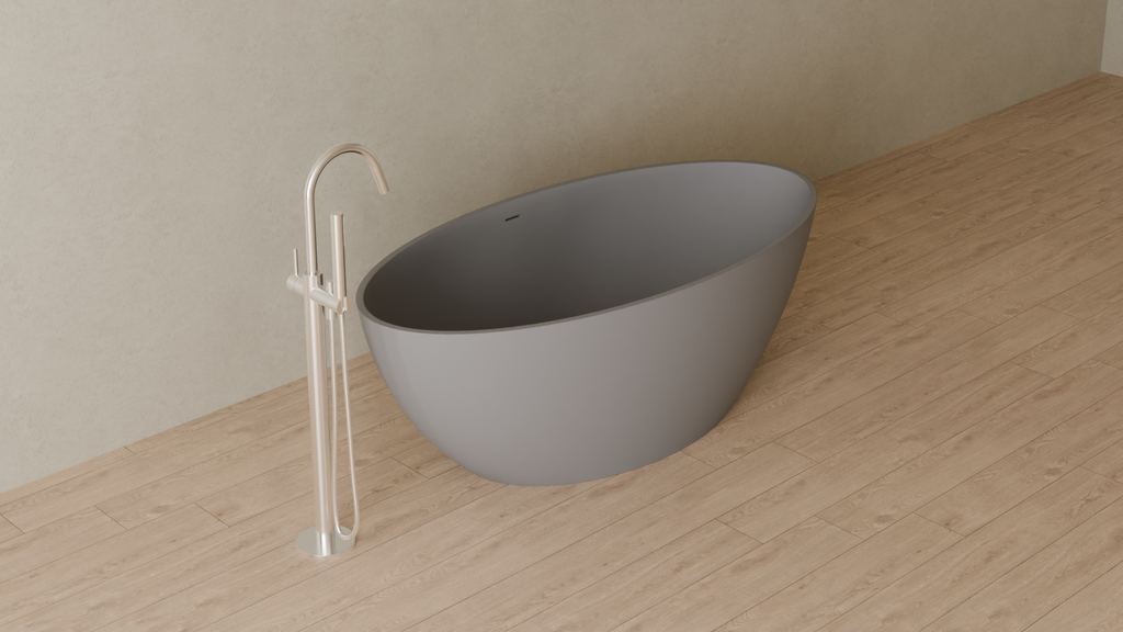 Badeloft render 2026 | BW-05-L | Grey | Matte | angle 4 | ver 2 | 16x9
