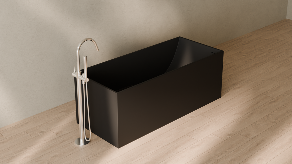 Badeloft render 2026 | BW-06-L | Black | Matte | angle 4 | 16x9