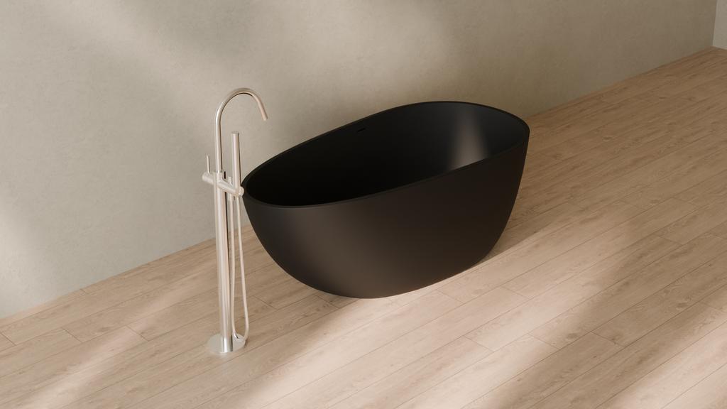 Badeloft render 2026 | BW-01-S | Black | Matte | angle 4 | 16x9