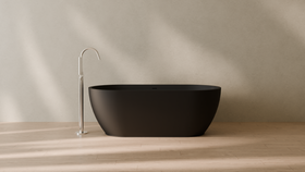 Badeloft render 2026 | BW-02-M | Black | Matte | angle 1 | 16x9