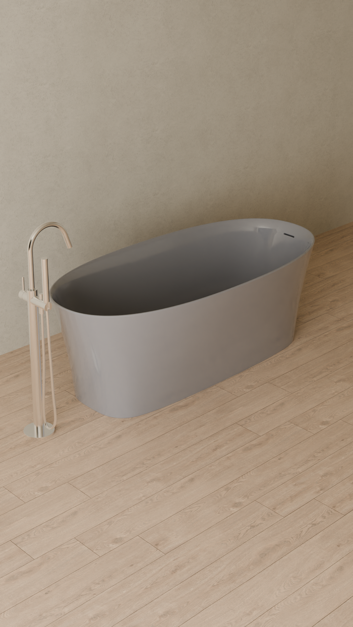 Badeloft details portrait 2026 | BW-12 | Grey | Bathtub_Glossy_Grey__Camera_Angle_4.png