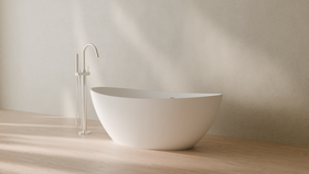 Badeloft render 2026 | BW-03-M | White | Matte | angle 3 | 16x9