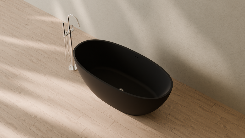Badeloft render 2026 | BW-10-M | Black | Matte | angle 2 | 16x9