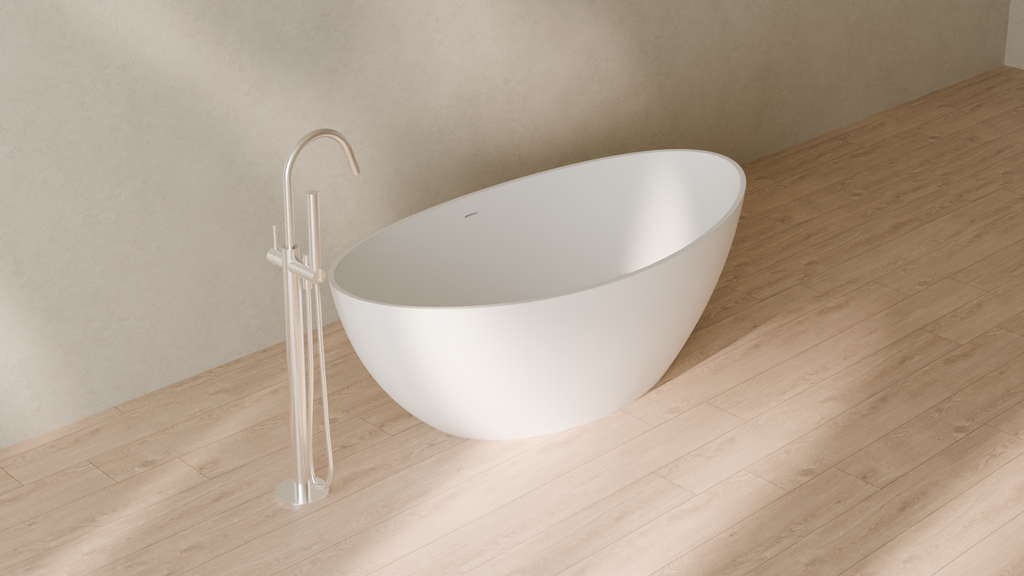 Badeloft render 2026 | BW-03-M | White | Matte | angle 4 | 16x9
